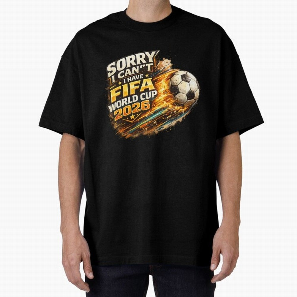 Soccer Addict Quote Design For Football Obsessed Fans Funny FIFA World Cup 2026 Oversized T-Shirt Show Up for the Glory of FIFA World Cup 2026 Group Stage Spirit, Celebrating France and Portugal, Messi and Cristiano Ronaldo, Goal Celebration