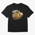 Soccer Addict Quote Design For Football Obsessed Fans Funny FIFA World Cup 2026 Oversized T-Shirt Show Up for the Glory of FIFA World Cup 2026 Group Stage Spirit, Celebrating France and Portugal, Messi and Cristiano Ronaldo, Goal Celebration