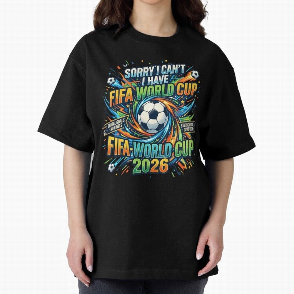 Funny FIFA World Cup 2026 Soccer Addict Quote Design For Football Obsessed Fans Oversized T-Shirt Bring a Vintage Feel to FIFA World Cup 2026 for Fans of Neymar and Spain, Bringing Football Passion, Legendary Performances, Festival Vibes and