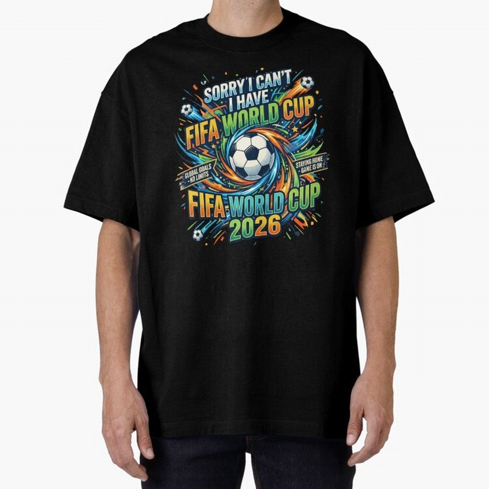 Funny FIFA World Cup 2026 Soccer Addict Quote Design For Football Obsessed Fans Oversized T-Shirt Bring a Vintage Feel to FIFA World Cup 2026 for Fans of Neymar and Spain, Bringing Football Passion, Legendary Performances, Festival Vibes and