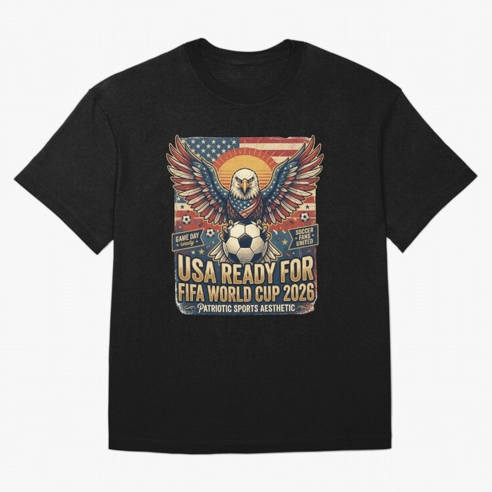 SA FIFA World Cup 2026 Soccer Pride Design For American Football Fans Oversized T-Shirt Bring Bold Fan Energy to FIFA World Cup 2026 Group Stage Featuring Haaland, Germany Energy, Global Supporter Spirit, Legendary Goals, National Colors and
