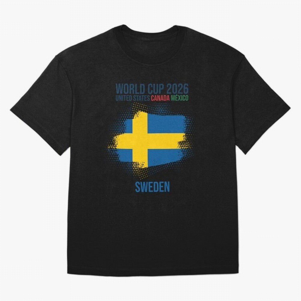 SWEDEN WORLD CUP 2026 Oversized T-Shirt Show Fan Pride Across Match Day Hype around FIFA World Cup 2026 Group Stage, Neymar, Spain, Fan Favorite Moments, National Team Passion, Big Match Drama and Soccer History; Ideal for Passionate Fans Who Love