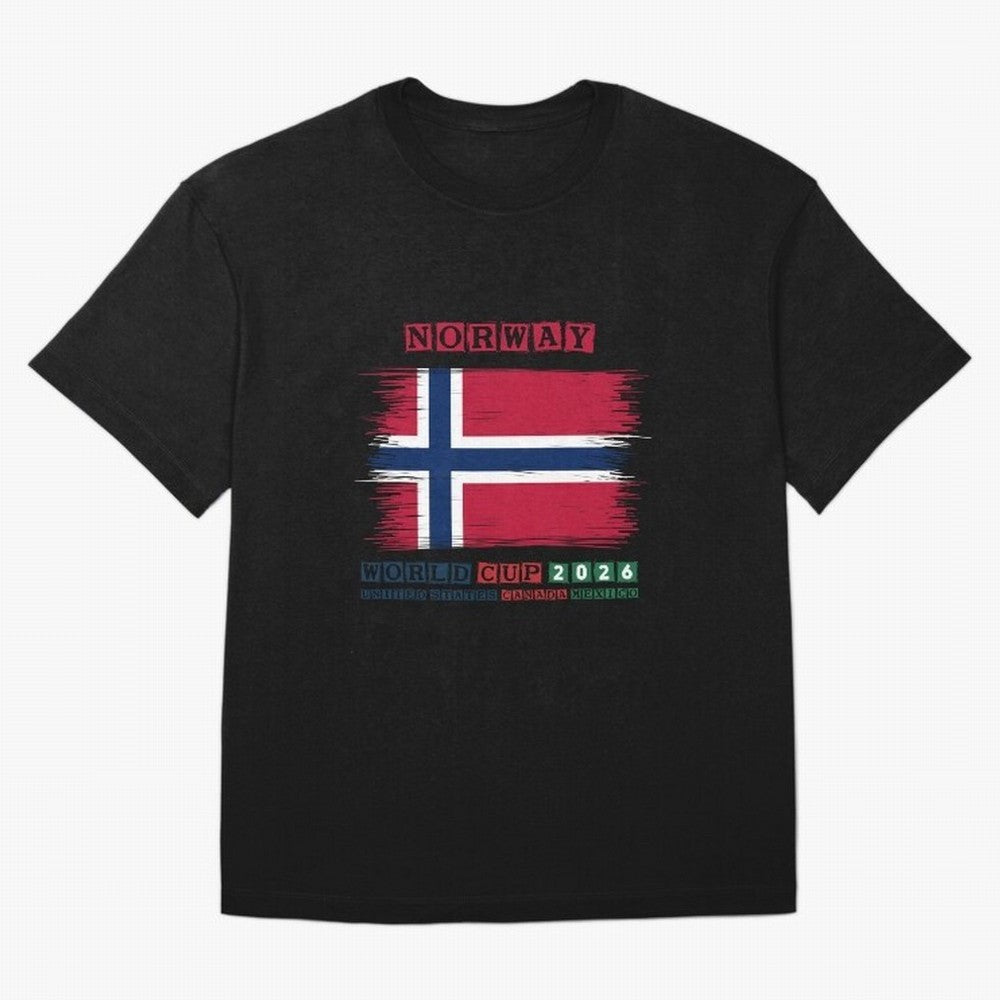 NORWAY WORLD CUP 2026 Oversized T-Shirt Mark Match Day Hype around FIFA World Cup 2026 USA Canada Mexico, Neymar, Haaland and Cristiano Ronaldo, Netherlands, Stadium Chants, National Pride, Trophy Dreams and Unforgettable Football Memories; Perfect