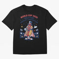 World Cup 2026 Halftime ¡ª America's Contribution V2 Oversized T-Shirt Make Your Look Match FIFA World Cup 2026 USA Canada Mexico with Messi, CR7 and Mbappe, France Energy, Goal Celebration Energy, Supporter Heritage, Football Icons and Worldwide