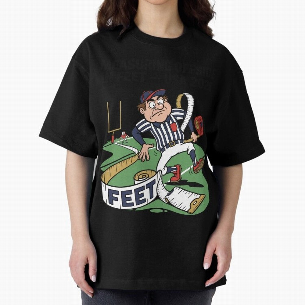 Measuring Offside in Feet ¡ª USA 2026 V2 Oversized T-Shirt Support Global Football Passion for FIFA World Cup 2026, Featuring Cristiano Ronaldo, Spain and Netherlands, Soccer Culture, Superstar Moments, National Team Dreams and Competitive Fire;