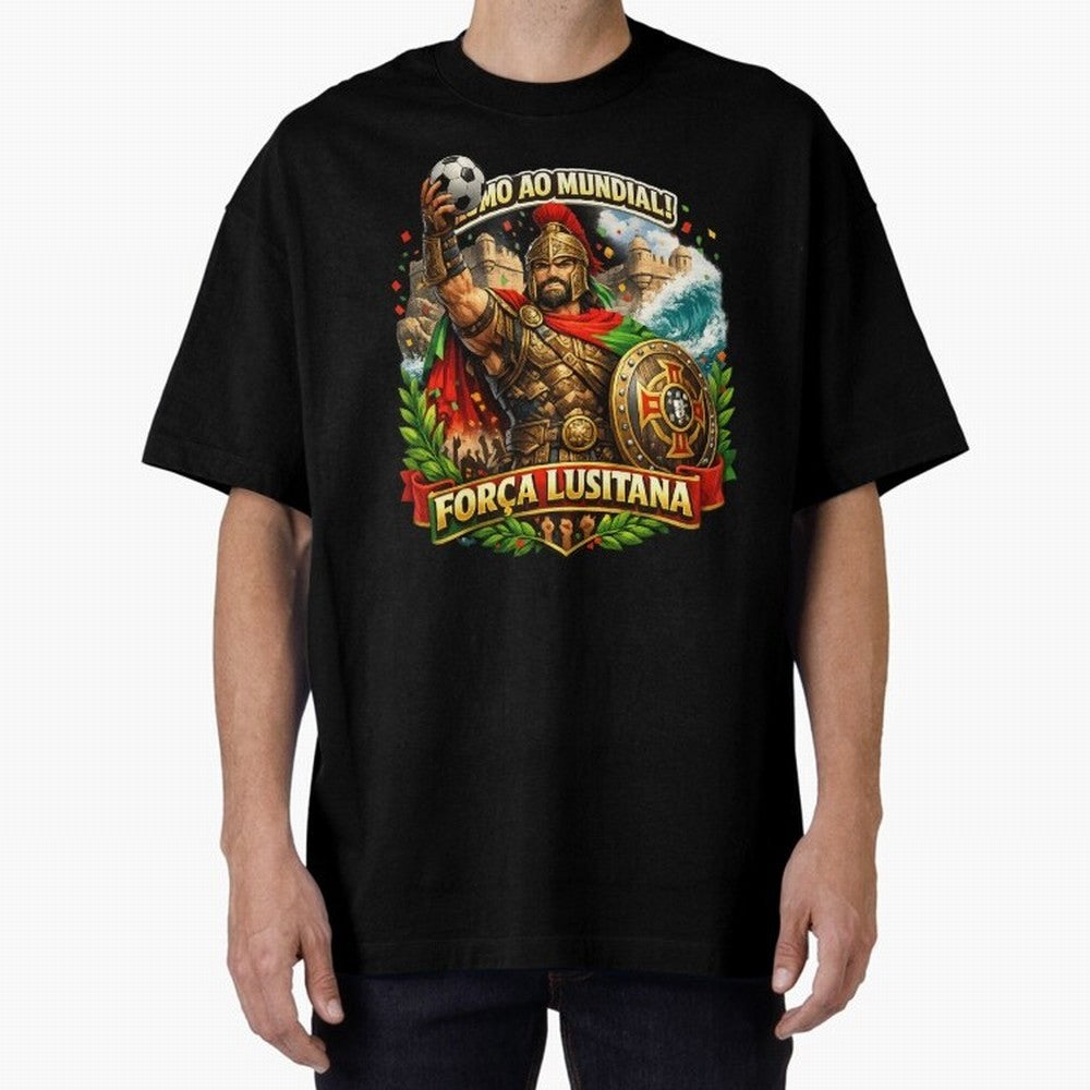Portugal Rooster World Cup 2026 Fan Art Oversized T-Shirt Honor Football Greatness during FIFA World Cup 2026 Made for Cristiano Ronaldo, Haaland and CR7, Spain Energy, Tournament Hype, Historic Matchups, Family Viewing Parties and Global Sports