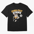 Purr-fect Strike Oversized T-Shirt Make the Season About Match Day Hype around FIFA World Cup 2026 USA Canada Mexico, Haaland, Germany, Retro Football Energy, Iconic Rivalries, Trophy Chase Drama and Stadium Atmosphere; Perfect for Supporters Who