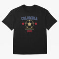 Colombia ¡ª Vintage Soccer Tee Oversized T-Shirt Capture the FIFA World Cup 2026 Group Stage Journey through Mbappe and Neymar Highlights, France and Portugal Pride, Vintage Soccer Flavor, Modern Football Stars, National Flags and Final Night