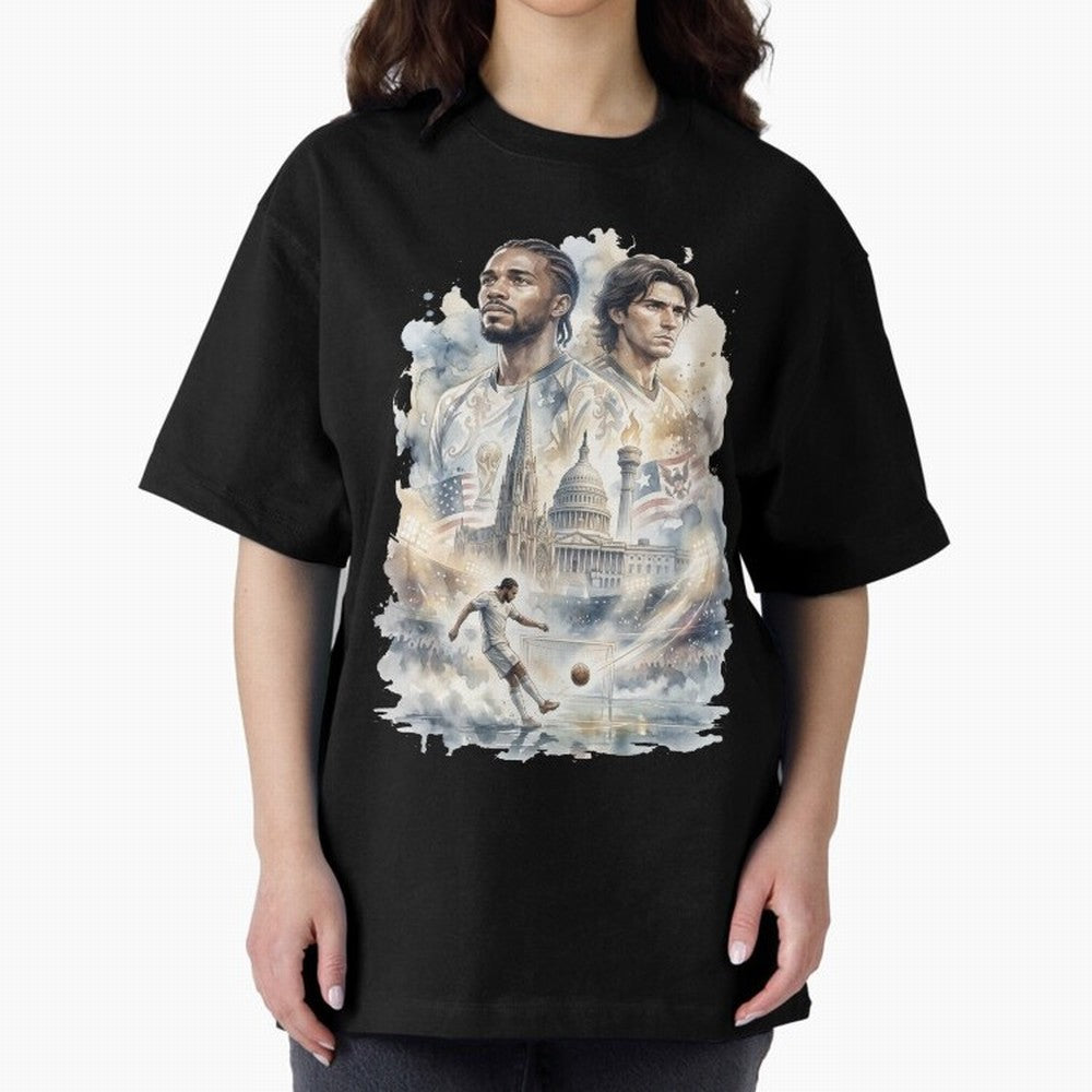 FIFA 2026 America Players Oversized T-Shirt Represent Fans Who Live for Global Football Passion for FIFA World Cup 2026 Group Stage, Filled with Cristiano Ronaldo, Haaland and CR7, Germany, Match Day Excitement, Supporter Culture, Golden Goals and