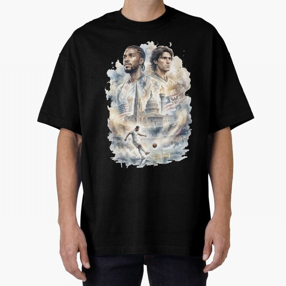FIFA 2026 America Players Oversized T-Shirt Represent Fans Who Live for Global Football Passion for FIFA World Cup 2026 Group Stage, Filled with Cristiano Ronaldo, Haaland and CR7, Germany, Match Day Excitement, Supporter Culture, Golden Goals and