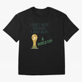 Pixel Art World Cup Trophy Retro 16 Bit Video Game Football Oversized T-Shirt Follow Every Goal of FIFA World Cup 2026 Spirit, Capturing Spain, Messi, CR7 and Mbappe, Football Passion, Legendary Performances, Festival Vibes and Supporter Community;