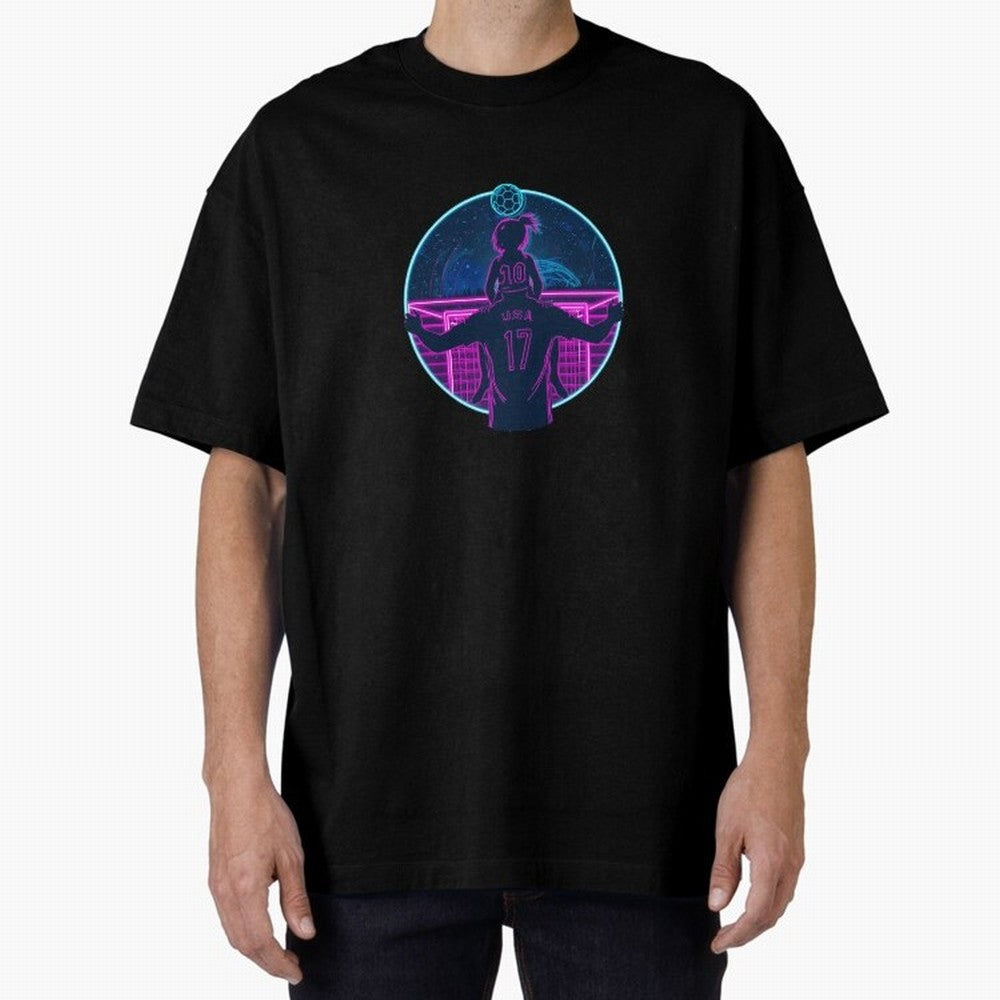 Retro Soccer Fatherhood Art Oversized T-Shirt Bring Retro Soccer Energy to FIFA World Cup 2026 Spirit, Highlighting Argentina, Messi, Champion Mindset, Group Stage Buzz, Knockout Tension and Passionate Fan Culture; Made for Die Hard Supporters,