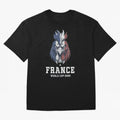 France Football World Cup 2026 Rooster Mascot Art Oversized T-Shirt Celebrate Fan Culture around Match Day Hype around FIFA World Cup 2026 Group Stage, Messi and Cristiano Ronaldo, Netherlands, Championship Spirit, Famous Goals, Roaring Crowds and