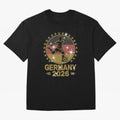Germany Soccer World Cup 2026 Glitter Style Fan Art Oversized T-Shirt Treasure Global Football Passion for FIFA World Cup 2026 USA Canada Mexico, Centered on CR7, Argentina, Goal Celebration Energy, Supporter Heritage, Football Icons and Worldwide