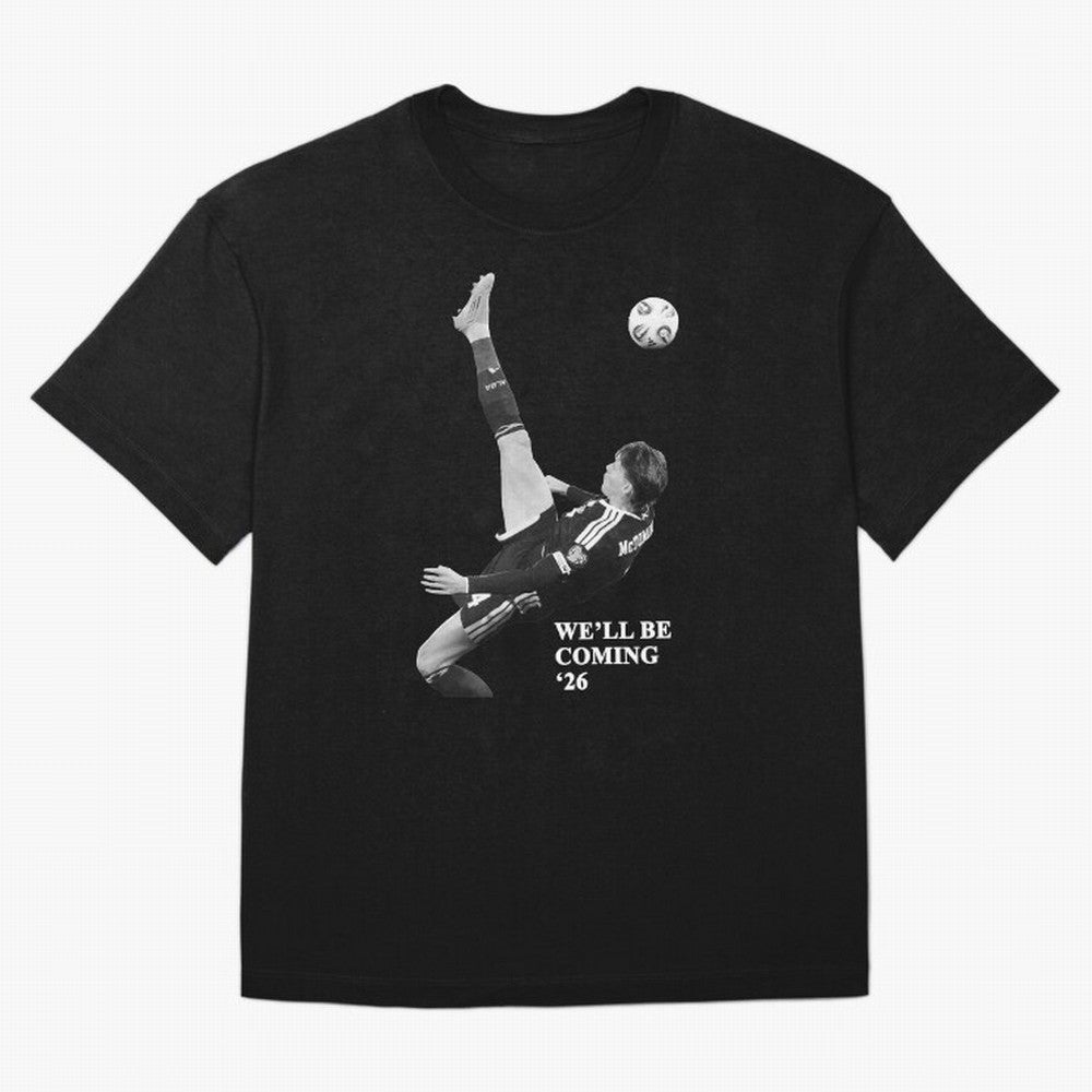Scotland We'll Be Coming 26 WC Oversized T-Shirt Bring the FIFA World Cup 2026 USA Canada Mexico Journey through Neymar, Haaland and Cristiano Ronaldo Highlights, France and Portugal Pride, Football Festival Excitement, Trophy Ambitions, Country