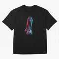 Neon Alpha Wolf with Soccer Ball | Futuristic Sports Fantasy Art Oversized T-Shirt Embrace Match Day Hype around FIFA World Cup 2026 Group Stage, Messi, Neymar and Mbappe, Portugal, Football History, Final Match Energy, Crowd Noise and Once in a