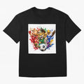 World Football Mascots ¨C Ultimate Soccer Fan Cartoon Design Oversized T-Shirt Join Supporters Worldwide for FIFA World Cup 2026 USA Canada Mexico Capturing Messi and Cristiano Ronaldo, Brazil Energy, Game Day Rituals, Football Legends, Country