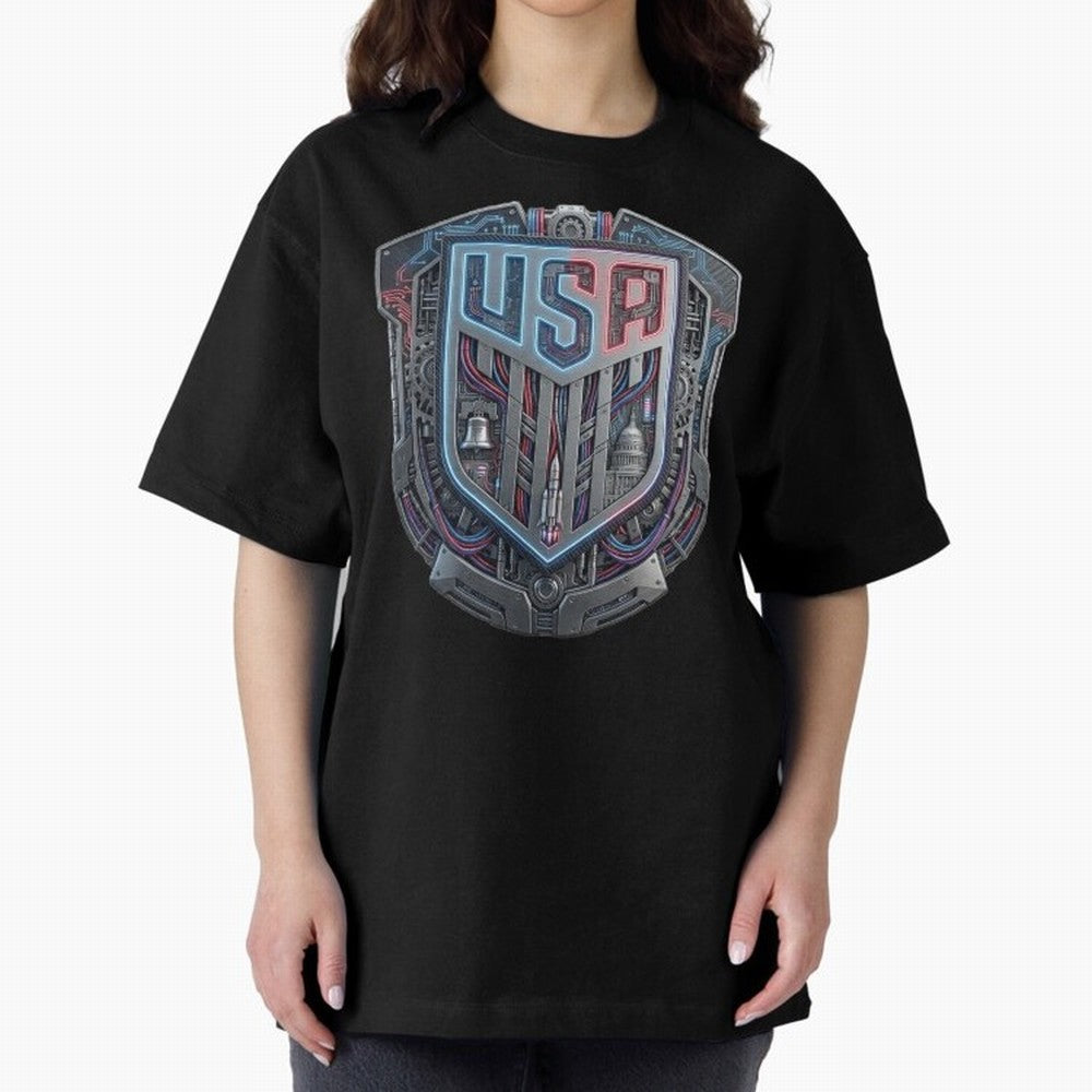 United States Great Seal - American Pride Oversized T-Shirt Spotlight FIFA World Cup 2026 Made for Neymar, Brazil, Portugal and Argentina Energy, Goal Celebration Energy, Supporter Heritage, Football Icons and Worldwide Tournament Joy; Ideal for