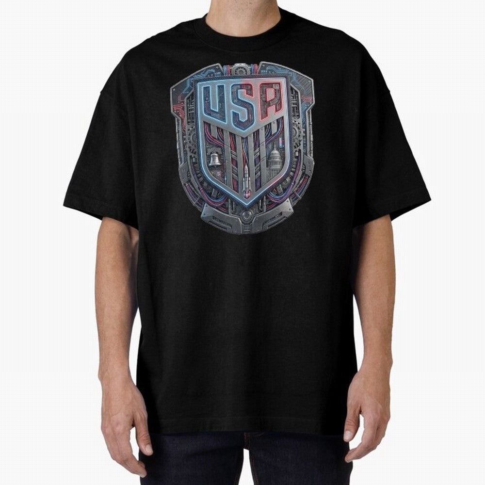 United States Great Seal - American Pride Oversized T-Shirt Spotlight FIFA World Cup 2026 Made for Neymar, Brazil, Portugal and Argentina Energy, Goal Celebration Energy, Supporter Heritage, Football Icons and Worldwide Tournament Joy; Ideal for