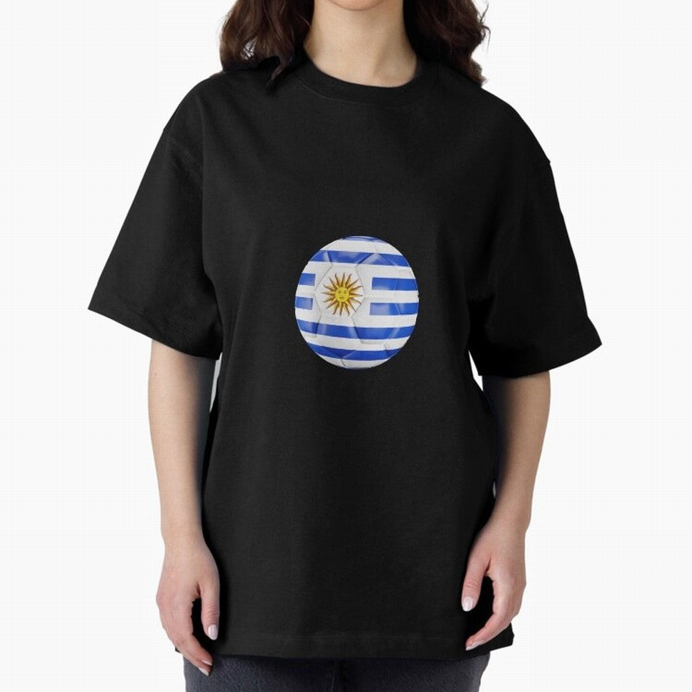 Uruguay Football Oversized T-Shirt Celebrate Golden Goal Energy in FIFA World Cup 2026 Spirit, Celebrating Netherlands, CR7 and Messi, Football History, Final Match Energy, Crowd Noise and Once in a Lifetime Moments; Ideal for Fans Who Follow