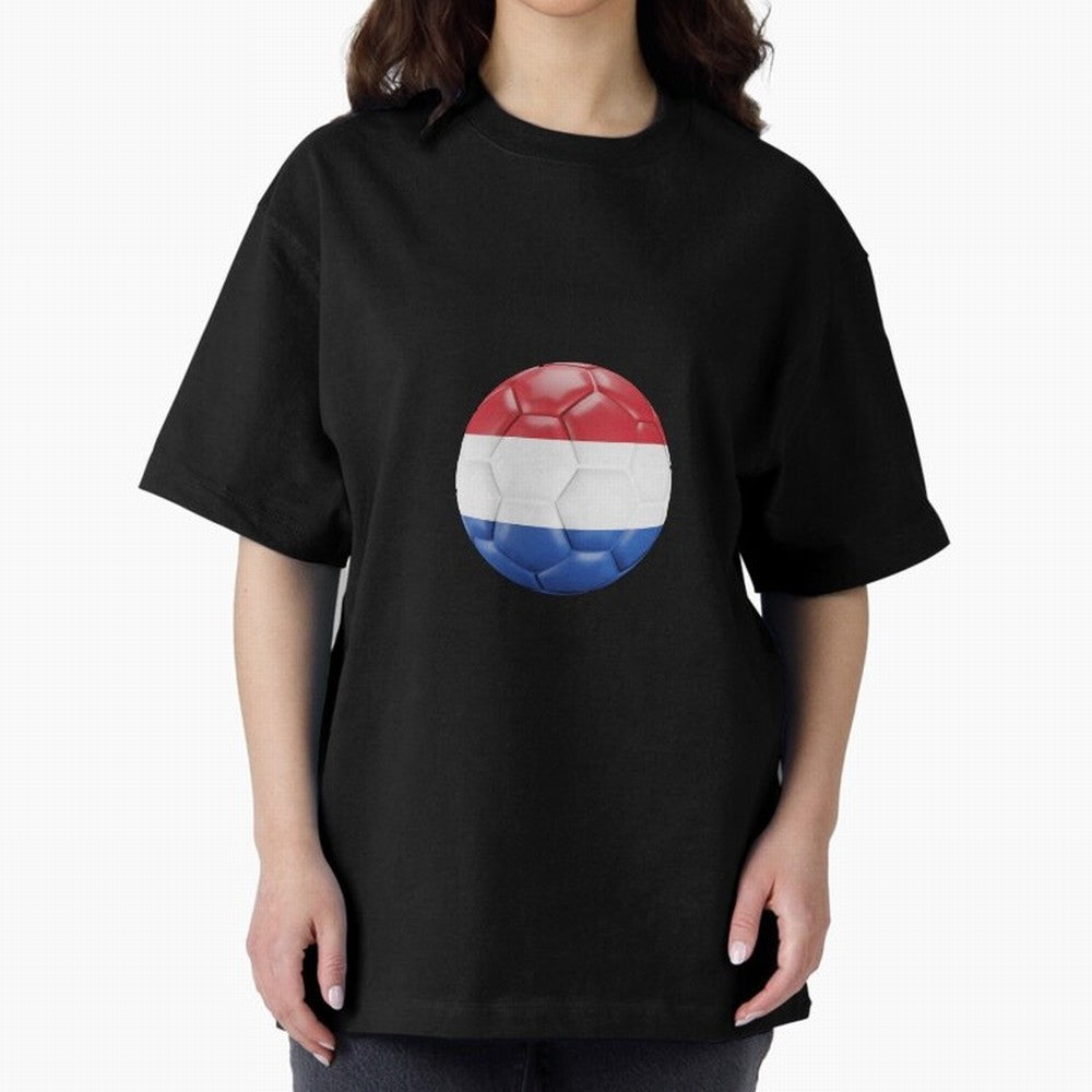 Netherlands Oversized T-Shirt Represent the Passion of FIFA World Cup 2026 Centered on Cristiano Ronaldo, England and Germany Energy, Champion Mindset, Group Stage Buzz, Knockout Tension and Passionate Fan Culture; Made for Die Hard Supporters,