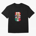 Three Nations Host Trophy Vertical Oversized T-Shirt Celebrate Unforgettable Nights in the FIFA World Cup 2026 USA Canada Mexico Journey through Mbappe and Neymar Highlights, France Pride, Football Passion, Legendary Performances, Festival Vibes