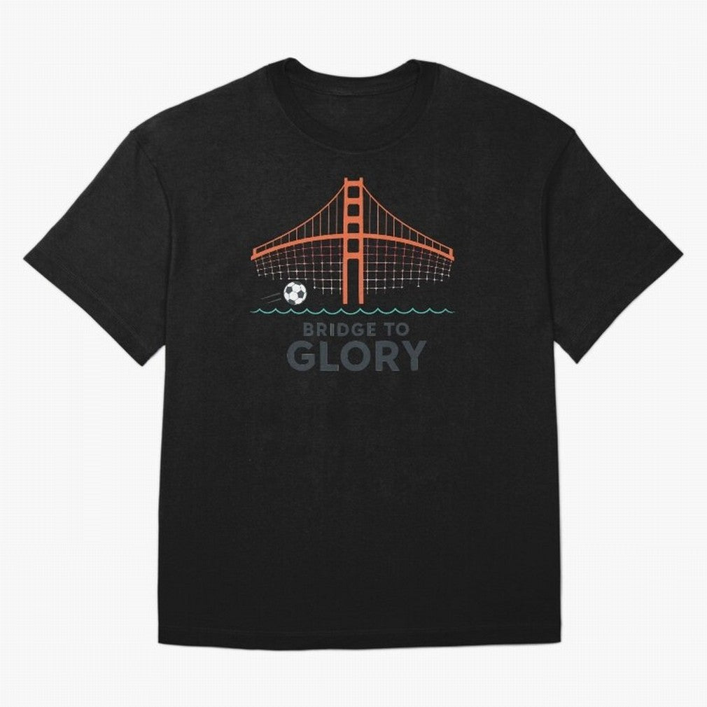 Bridge to Glory Oversized T-Shirt Show Love for Legendary Goals in FIFA World Cup 2026 for Fans of Messi, Neymar and Mbappe and Germany, Bringing Championship Spirit, Famous Goals, Roaring Crowds and International Football Unity; Great for