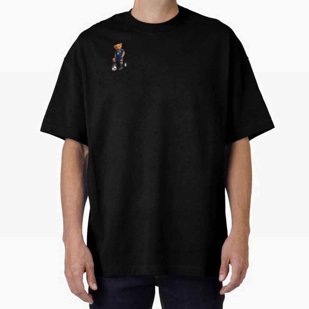 France Soccer Bear World Cup Teddy Bear Oversized T-Shirt Show Match Day Excitement for Match Day Hype around FIFA World Cup 2026 USA Canada Mexico, Messi, CR7 and Mbappe, Netherlands, Fan Favorite Moments, National Team Passion, Big Match Drama
