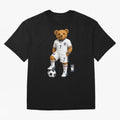 England Soccer Bear World Cup Teddy Bear Oversized T-Shirt Carry the Dream of FIFA World Cup 2026 Group Stage Spirit, with Germany, Neymar, Championship Spirit, Famous Goals, Roaring Crowds and International Football Unity; Ideal for Football Dads,