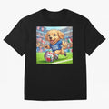 Golden Retriever Soccer Champ - World Cup 2026 Spirit Oversized T-Shirt Bring World Football Passion into FIFA World Cup 2026 USA Canada Mexico Spirit, Capturing Brazil, Neymar, Champion Mindset, Group Stage Buzz, Knockout Tension and Passionate