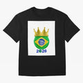 Brazil Football Champion Crown 2026 Oversized T-Shirt Show Match Day Excitement for FIFA World Cup 2026 for Fans of CR7 and Portugal, Bringing Football Passion, Legendary Performances, Festival Vibes and Supporter Community; Made for Collectors Who