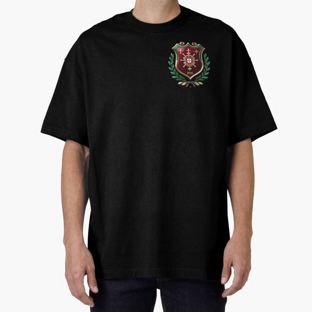 Portugal World Cup 2026 Oversized T-Shirt Represent the Passion of FIFA World Cup 2026 Group Stage for Fans of Messi, CR7 and Mbappe and England, France and Netherlands, Bringing Champion Mindset, Group Stage Buzz, Knockout Tension and Passionate