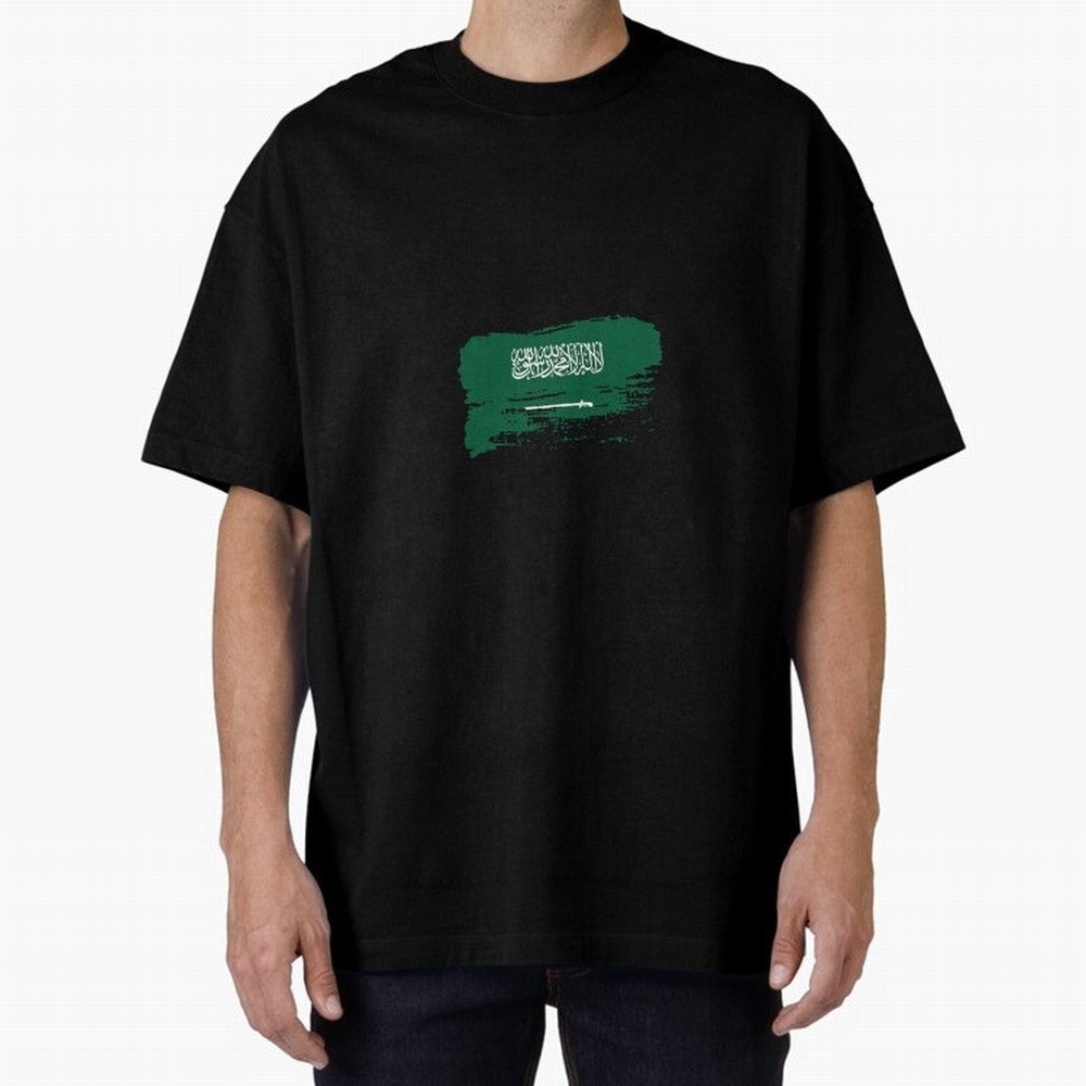 Saudi Arabia Oversized T-Shirt Represent the Passion of FIFA World Cup 2026 USA Canada Mexico for Fans of Messi, CR7 and Mbappe and England, France and Netherlands, Bringing Global Supporter Spirit, Legendary Goals, National Colors and Tournament