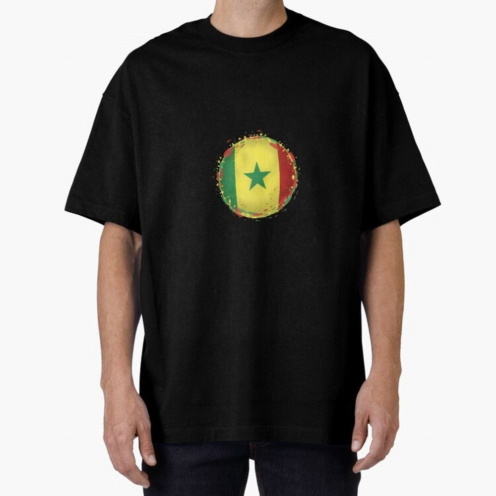 Senegal Oversized T-Shirt Cheer through Every Moment of FIFA World Cup 2026 USA Canada Mexico Highlighting Neymar, Haaland and Cristiano Ronaldo, Netherlands Energy, Match Day Excitement, Supporter Culture, Golden Goals and Global Football Passion;