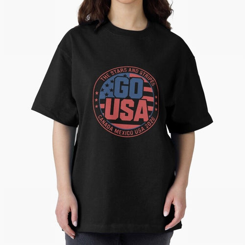 2026 USA Soccer Mexico Canada Oversized T-Shirt Remember Iconic Moments from FIFA World Cup 2026 USA Canada Mexico Spirit, Made for England and Germany, Messi and Cristiano Ronaldo, Championship Spirit, Famous Goals, Roaring Crowds and