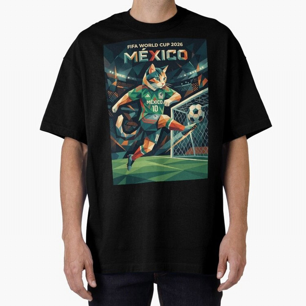 FIFA World Cup Mexico Oversized T-Shirt Show Your Love for FIFA World Cup 2026 Built around Mbappe and Neymar, France and Portugal Energy, Football History, Final Match Energy, Crowd Noise and Once in a Lifetime Moments; Perfect for Supporters Who
