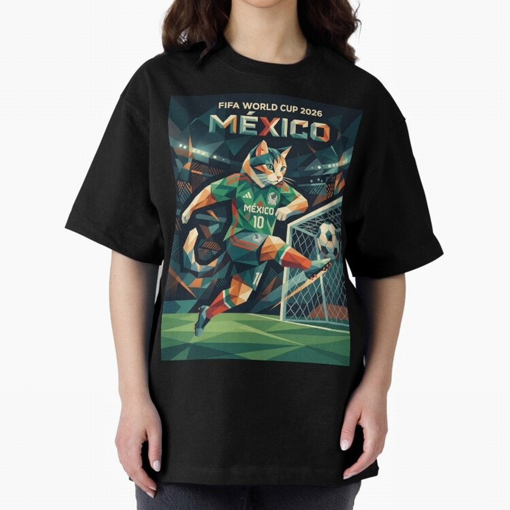 FIFA World Cup Mexico Oversized T-Shirt Show Your Love for FIFA World Cup 2026 Built around Mbappe and Neymar, France and Portugal Energy, Football History, Final Match Energy, Crowd Noise and Once in a Lifetime Moments; Perfect for Supporters Who