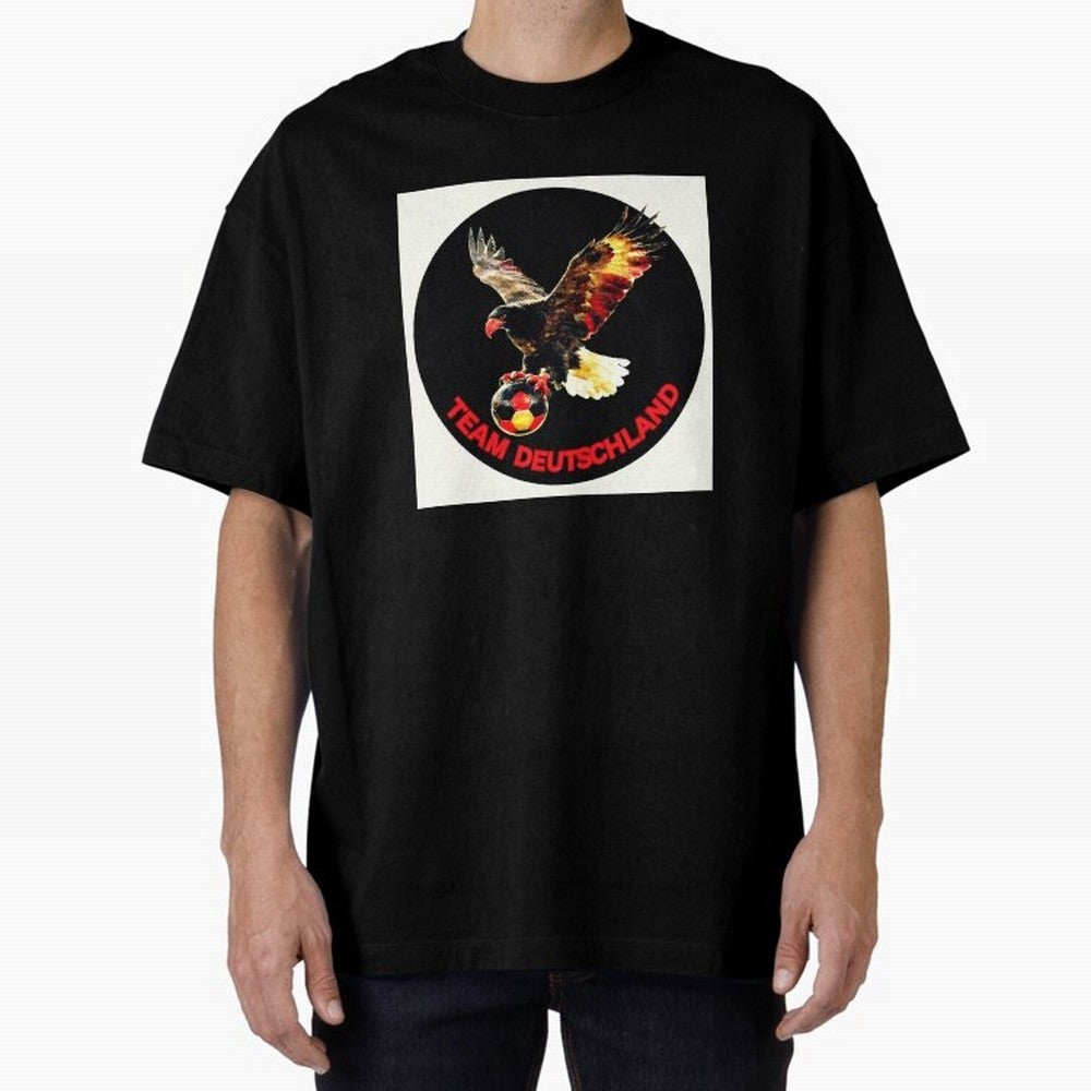 Eagle motif TEAM Germany Oversized T-Shirt Show Your Love for Global Football Passion for FIFA World Cup 2026 USA Canada Mexico, Filled with CR7 and Messi, Germany, Football History, Final Match Energy, Crowd Noise and Once in a Lifetime Moments;
