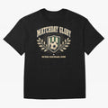 Matchday Glory Vintage Football Club Heritage Shield Emblem Oversized T-Shirt Remember Iconic Moments from Match Day Hype around FIFA World Cup 2026 Group Stage, Messi, Neymar and Mbappe, Spain, Worldwide Fan Energy, Dramatic Goals, Stadium Lights