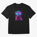 Cyberpunk Llama with Neon Soccer Vibes Oversized T-Shirt Keep the Legacy of FIFA World Cup 2026 USA Canada Mexico for Fans of CR7 and Messi and Spain and Netherlands, Bringing Classic Soccer Heritage, Championship Pressure, Fan Loyalty and