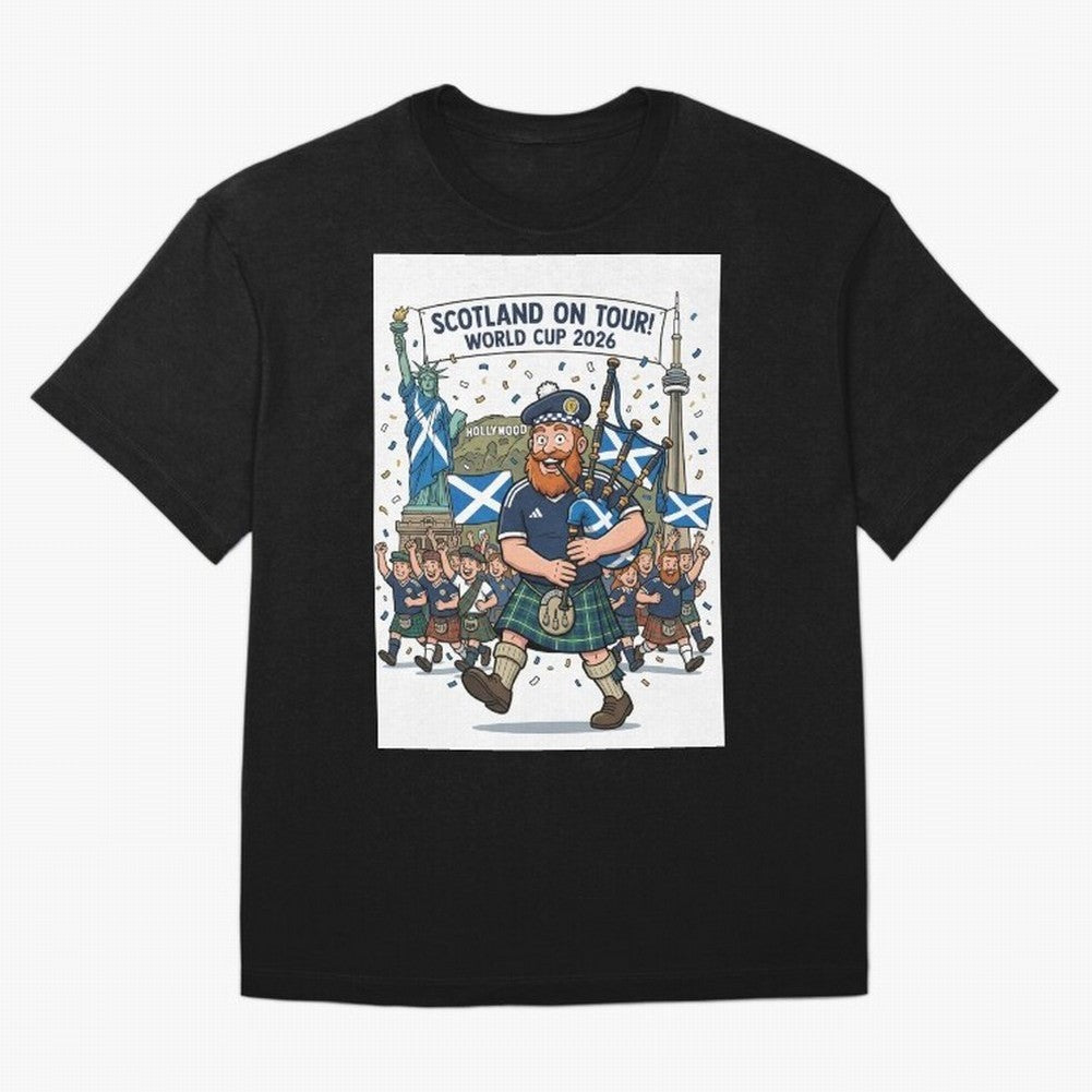 World Cup 2026 Tour Oversized T-Shirt Relive the Noise and Pride of Global Football Passion for FIFA World Cup 2026 Group Stage, Centered on Neymar, Haaland and Cristiano Ronaldo, Spain, Football Festival Excitement, Trophy Ambitions, Country