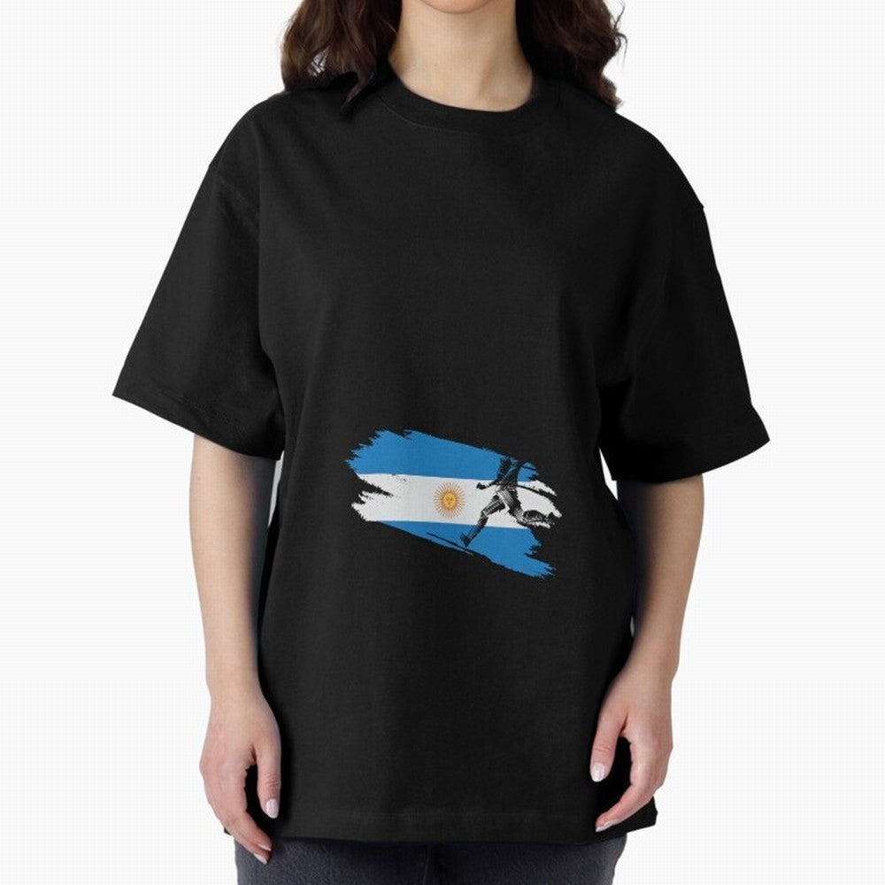 Argentina 2026 ¨C Muchachos ¨C Rumbo a la Cuarta en USA 2026 Oversized T-Shirt Make Game Day About the FIFA World Cup 2026 Group Stage Journey through Mbappe and Neymar Highlights, England and Germany Pride, Goal Celebration Energy, Supporter