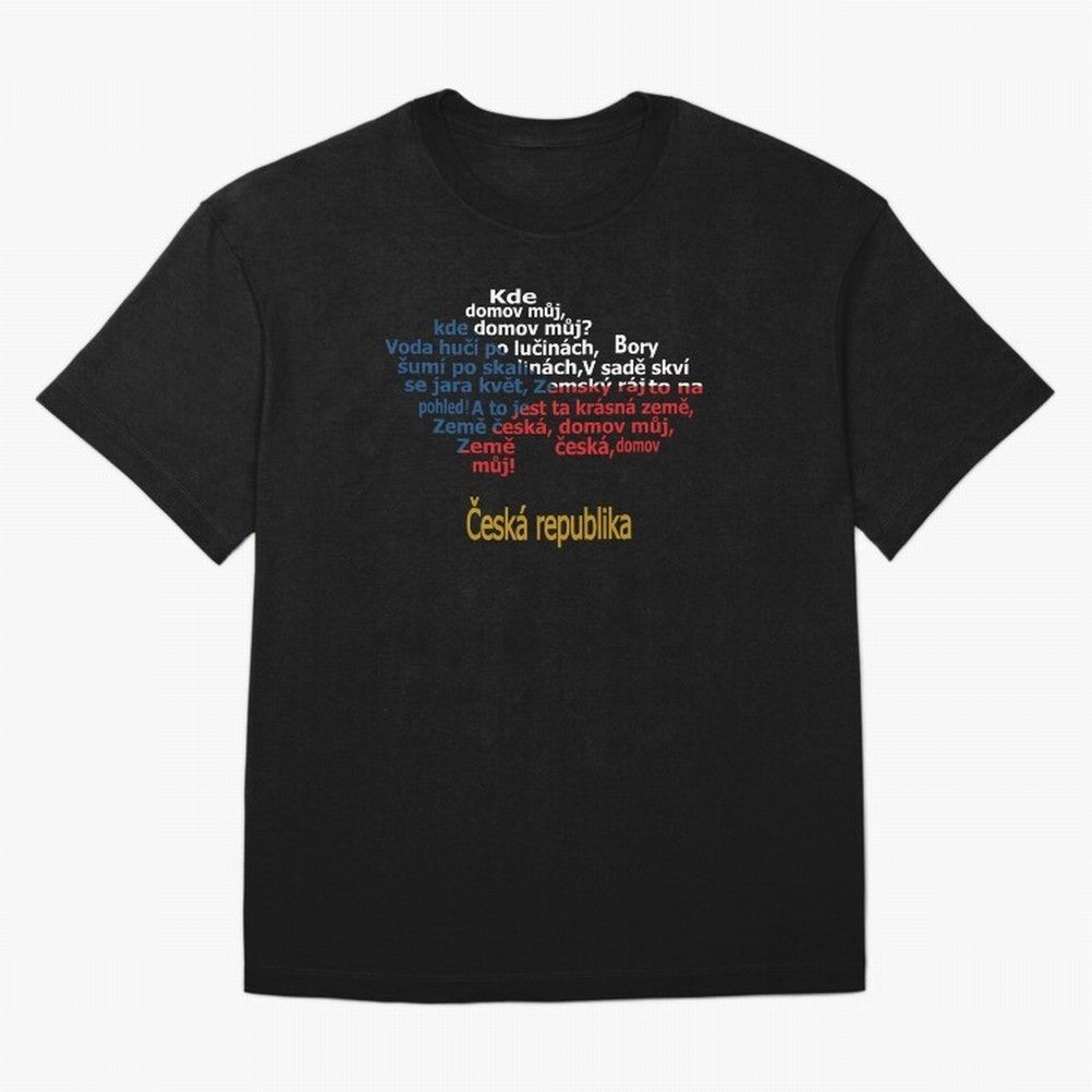 ?esk¨¢ republika (Anthem, map, and flag) Oversized T-Shirt Represent Match Day Hype around FIFA World Cup 2026, Neymar, Portugal, Champion Mindset, Group Stage Buzz, Knockout Tension and Passionate Fan Culture; Ideal for Passionate Fans Who Love