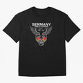 Germany National Football Team World Cup 2026 Eagle Logo Oversized T-Shirt Fuel Match Day Hype around FIFA World Cup 2026, Messi, Portugal, Spain and Germany, Global Supporter Spirit, Legendary Goals, National Colors and Tournament Celebration;