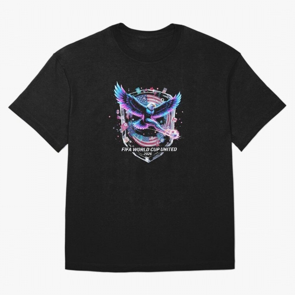 FIFA World Cup 2026 United Eagle Soccer Art T-Shirt_86867742 Oversized T-Shirt Show Championship Spirit for the FIFA World Cup 2026 Group Stage Journey through Neymar Highlights, Argentina Pride, Tournament Hype, Historic Matchups, Family Viewing