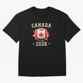 Front Print Canada Soccer World Cup 2026 - Canadian Fan Gift T-Shirt_84561562 Oversized T-Shirt Bring International Match Energy to FIFA World Cup 2026 for Fans of Neymar, Haaland and Cristiano Ronaldo and France, Bringing Match Day Excitement,
