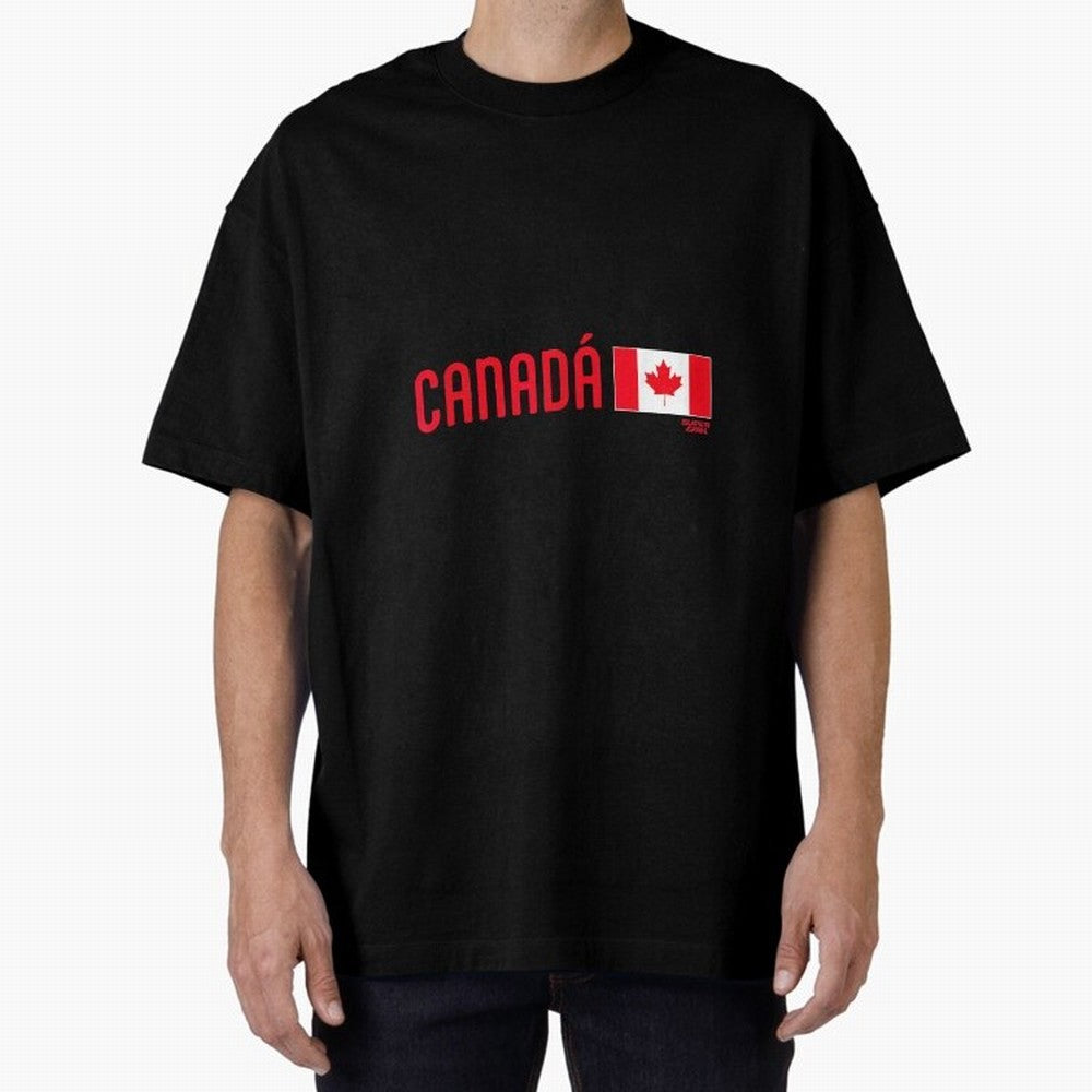 2026 Canada Soccer Fan World Cup Oversized T-Shirt Cheer through Every Moment of FIFA World Cup 2026 USA Canada Mexico for Fans of Neymar and Argentina, Bringing Match Day Excitement, Supporter Culture, Golden Goals and Global Football Passion;