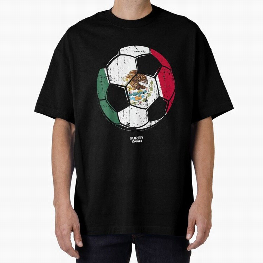2026 Mexico Soccer Fan World Cup Oversized T-Shirt Embrace FIFA World Cup 2026 Featuring Messi, CR7 and Mbappe, England and Germany Energy, Championship Spirit, Famous Goals, Roaring Crowds and International Football Unity; Great for Supporters Who