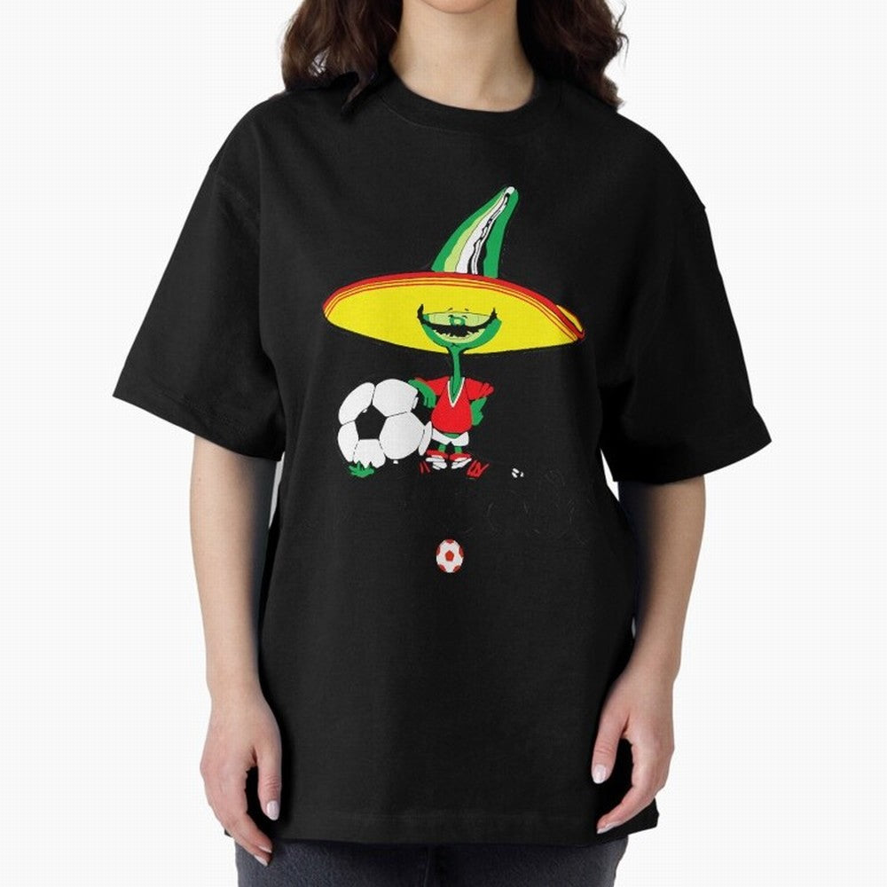 Mexico 86 Oversized T-Shirt Back the Journey through FIFA World Cup 2026 USA Canada Mexico for Fans of Messi, CR7 and Mbappe and England, France and Netherlands, Bringing Soccer Culture, Superstar Moments, National Team Dreams and Competitive Fire;