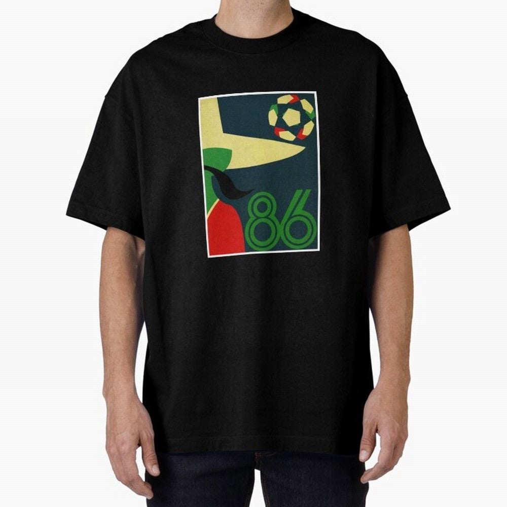 World Cup in Mexico 1986 Oversized T-Shirt Celebrate Fan Favorites in FIFA World Cup 2026 Inspired by Haaland and Mbappe, Brazil, Portugal and Argentina Energy, Football History, Final Match Energy, Crowd Noise and Once in a Lifetime Moments;
